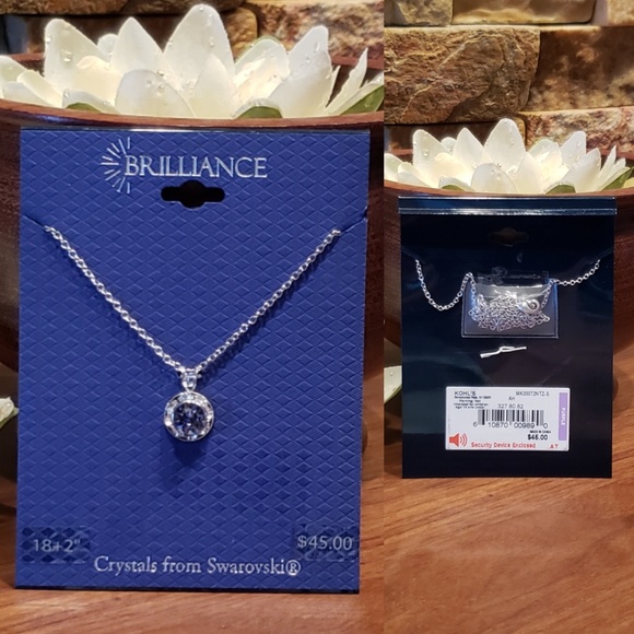 SALE..2 left! NEW Swarovski necklace, VIOLET stone - Picture 2 of 2